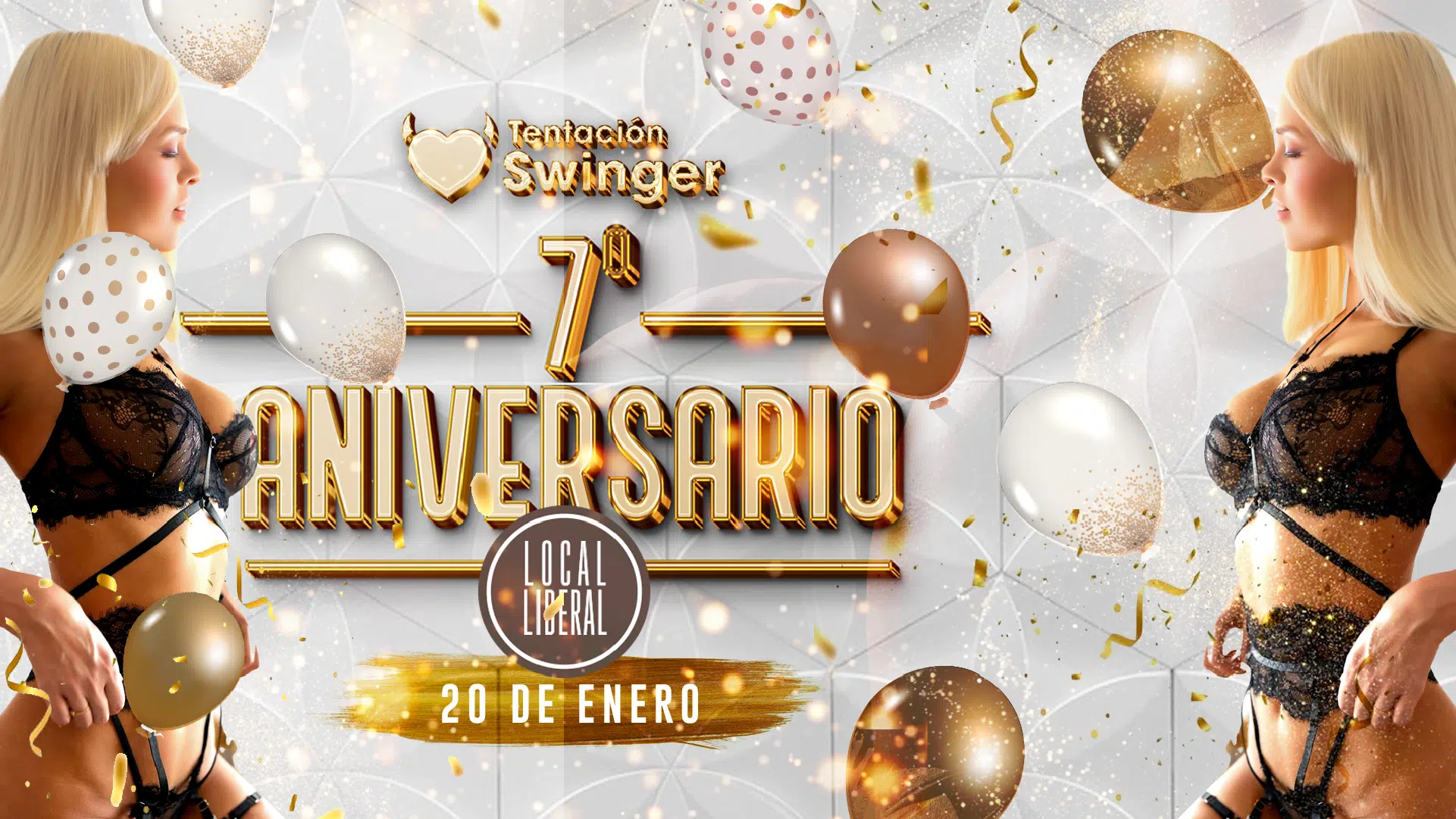 Fiesta 7º Aniversario, Tentación Swinger, Torremolinos Málaga